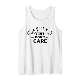 Curly Hair Natural Afro Summer Beach Curls Ladies Girls Gift Tank Top