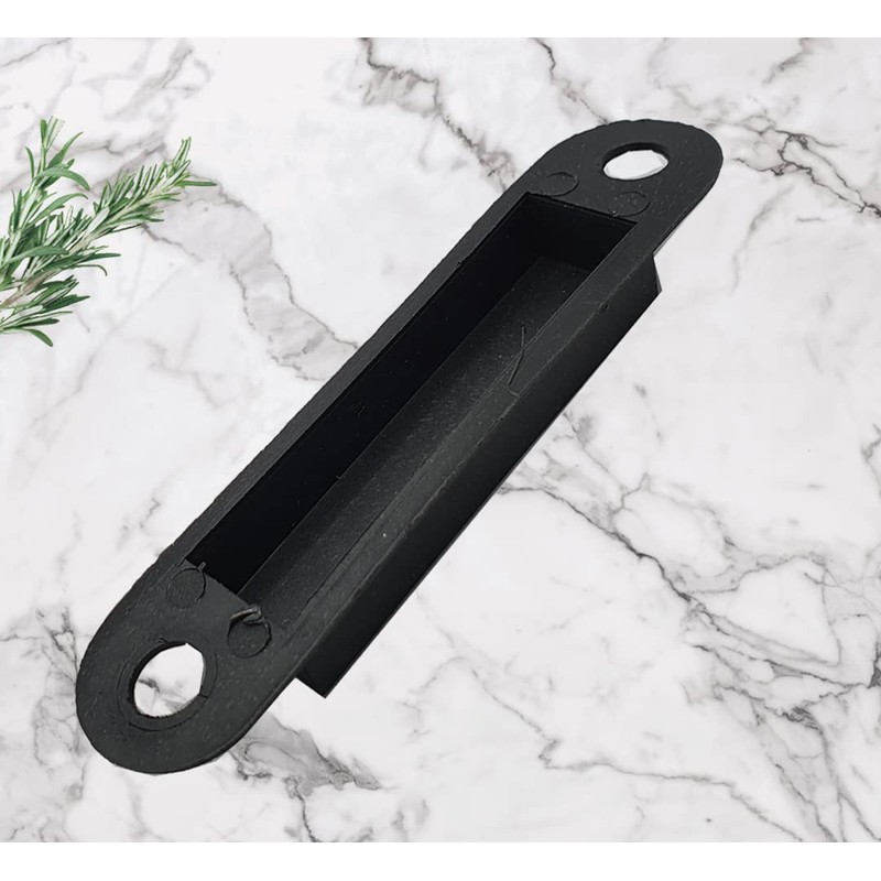 Dust Box for Door Latch Keep Strike Black Plastic 114mm