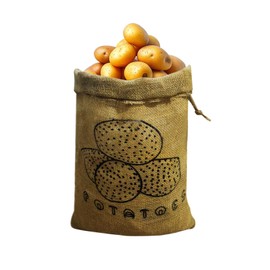 Burlap potato storage,Reusable Storage Sack with Drawstring,Reusable Produce Bags Keeper for Freshness,16 * 12inch