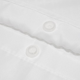 River Dream Fabric Snap-in Shower Curtain Liner Replacement: Removable to Attach, White, 70x54