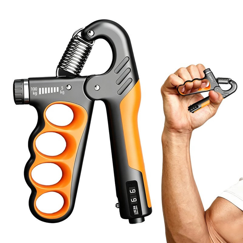 Ejercitador manual mecánico naranja para contar manos 1 unidad