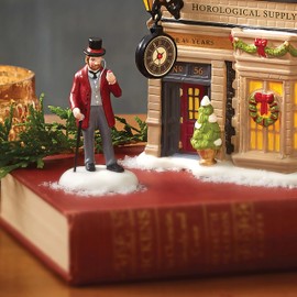 Department 56 Dickens Village Collection Accessories 40th Anniversary Limited Edition Too Pretty to Pellet Figurine- Hand Crafted Porcelain Mini Figurines Christmas Village Houses Home Decor 2.7 Inch