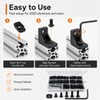 252PCS M5 T Nuts and T-Slot Bolts Extrusion Accessories Kitwith