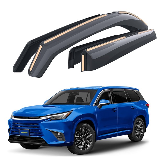 Goodyear Shatterproof in-Channel Window Deflectors for Lexus TX 2024-2025, Rain