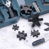 sourcing map 8pcs L75 Jaw Coupling Insert, Flexible Solid Type