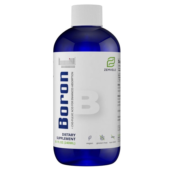 Liquid Boron | 96 Day Supply | Support Healthy Joints and Bones | Support Calcium and Magnesium Absorption
