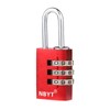 NBYT Aluminum Alloy Combination Lock 3 Digit Padlock for Luggage