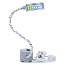 LED Sewing Machine Light, Energy Saving LED Machine Light for Drill Press, Desk, Craft Gooseneck Lamp Flexible LED Work Light Magnetic Lamp Sewing Lampmagnetic led Light (White 15 LEDs, 9 inch)
