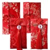 4 Pcs Silk Red Envelopes Lucky Money Pockets Hongbao Chinese