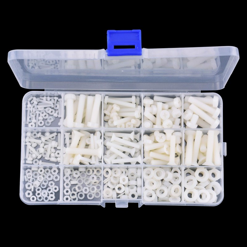 FPVDrone M2 M2.5 M3 M4 M5 M6 Nylon Screws Nuts