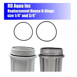 RD Aqua Inc Replacement O-Rings for Standard 10" Water Filter Housing (2 pcs)
