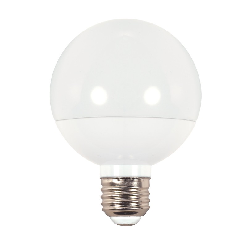 Satco S9200 G25 Globe LED 2700K Medium Base Light Bulb,