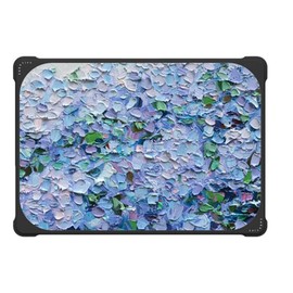 CASETiFY Bounce MacBook Air 15" (2023/2024) Case [Enhanced Protective Corner Design/Ventilation Cutouts/Anti-Slip Grip] - Nantucket Blue Hydrangeas by Ann Marie Coolick - Clear Black