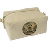 'Grey Seal Pup' Canvas Wash Bag/Makeup Case (CS00042449)