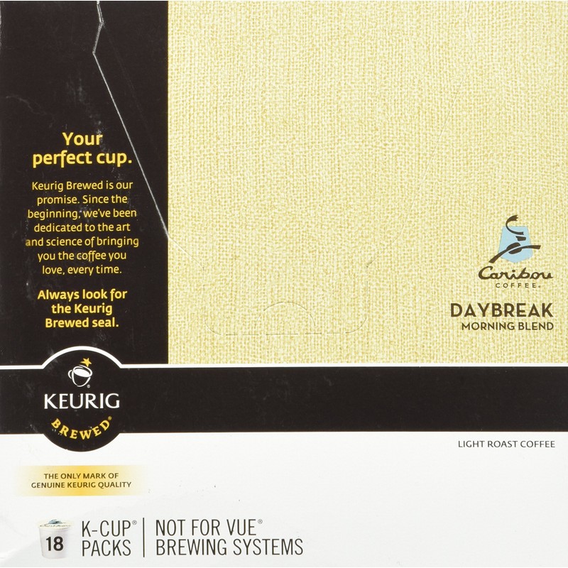 Caribou Coffee K-Cups Daybreak AM Blend 18 Count