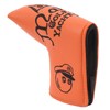 Golf Putter Headcover Orange Sailor's Hat Pattern PU Waterproof Surface