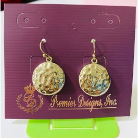 Premier Designs VINTAGE CARVED silver fishhook earrings.