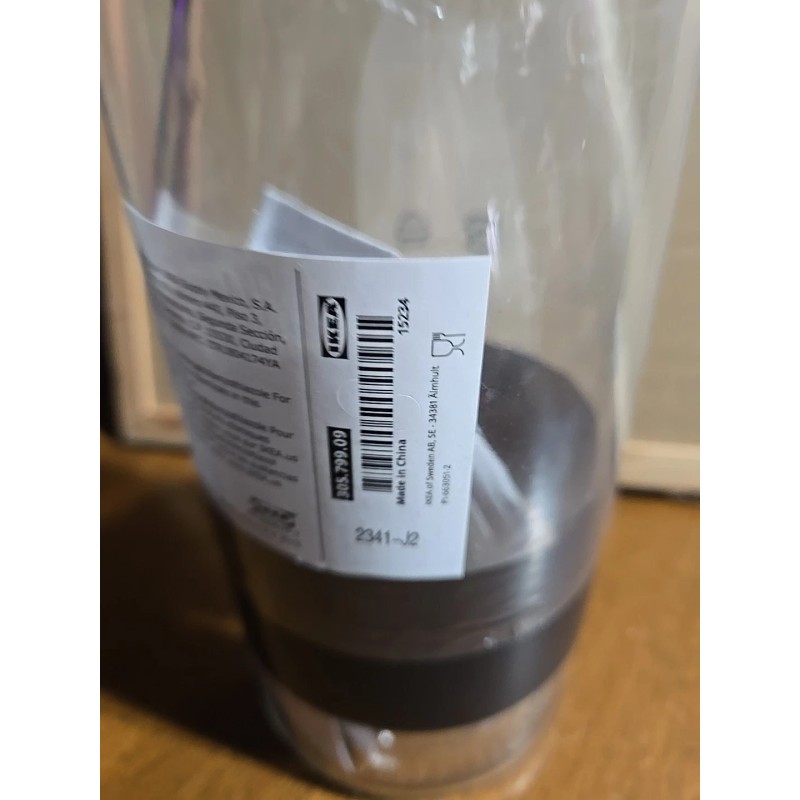 Ikea Korken, Jar With Lid, Clear Glass 2.1 qt