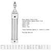 Pneumatic Air Cylinder Mini Double Acting Single Rod Stroke Stainless