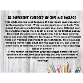 Tees N Treasures Adult Coloring Pages Bundle Boys bundle 375 Printable Pages