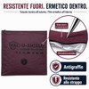 Vac-U-Shield Set 2 Sacchetti Sottovuoto Viaggio Outdoor Rosso 45x34 cm