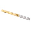 5Pcs End Mill TiPlated 1Flute CNC Spiral Router Bit HighSpeed