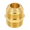 PATIKIL Brass Flare Coupling Fitting, 3/4" Male NPT x 3/4"