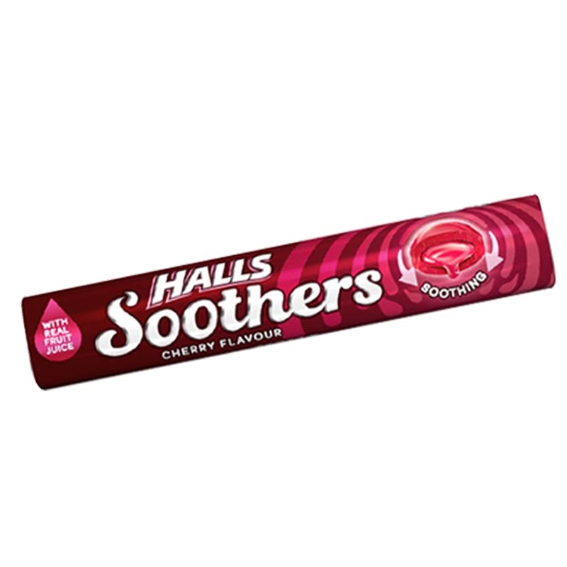 HALLS SOOTHERS -10 x 45g Packs (Cherry)
