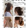 4 pack Cute Medium Claw Clips for Thin Fine Hair,