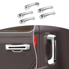 JOSHELA for Jeep JL Tailgate Door Handle Cover Trim Fit for Jeep Wrangler JL JLU 2018 up 4DR Chrome Exterior Accessories 5pcs