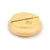 NKlaus 8 cm Round Solid Brass Ashtray 3 cm High