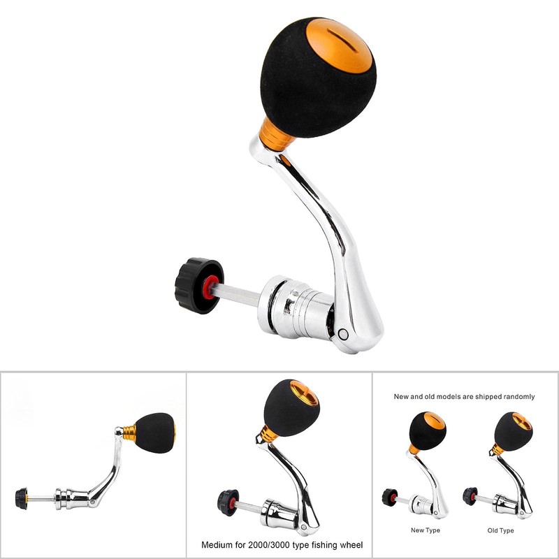 GOTOTOP Reel Handle, Aluminum Alloy Reel Replacement Power Handle Metal