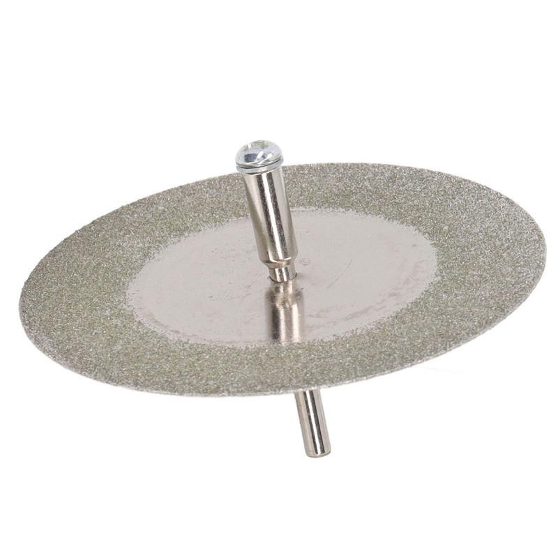 10PCS Thin Diamond Cutting Disc with Rod Round Grinding Sanding