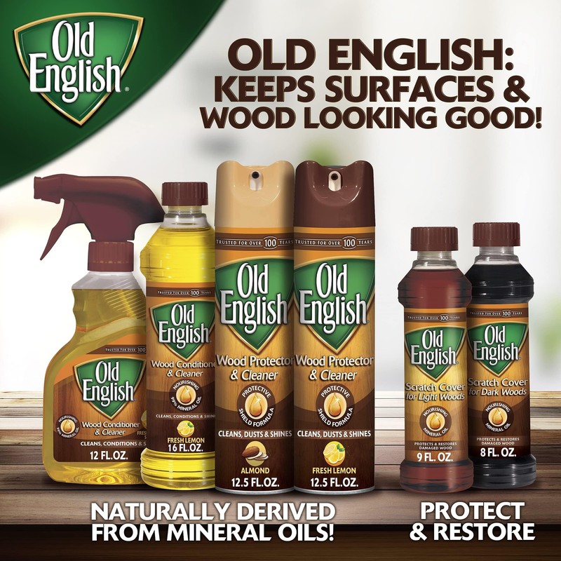 Old English 75144 Scratch Cover For Dark Woods, 8oz Bottle,