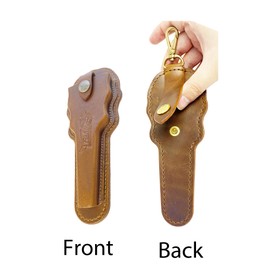 Leather Fishing Lure Pliers Sheath, Open-end Design