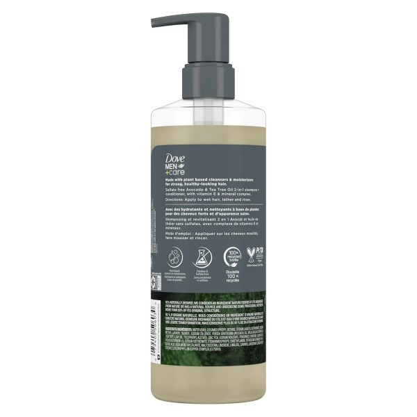 Dove Men Care 2 in 1 Shampoo Conditioner Strengthening Hair