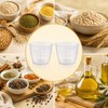 2pcs Plastic Rice Measuring Cup, 160 ml Transparent Clear Measuring