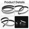 A Group of 2 Bicycle Trouser Clips, Grey Reflective Bands,