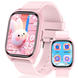 Clleylise Smart Watch for Kids - Fitness Activity Tracker, Pedometer, Heart Rate Sleep Monitor, 18 Sport Modes, Calories Counter, Alarm Clock - Gifts for Boys Girls Teens 4+ (Pink)