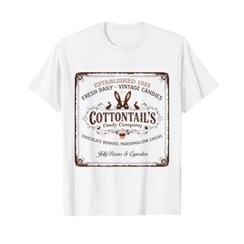 Easter Day Cottontail’s Candy Co. Vintage Easter Bunny T-Shirt