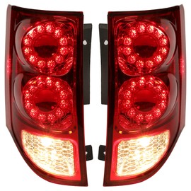 HECASA Pair LED Tail Light Compatible with 2011-2020 Dodge Grand Caravan LED Tail Lamp Replacement for CH2800199 CH2801199 5182534AE Driver & Passenger Side