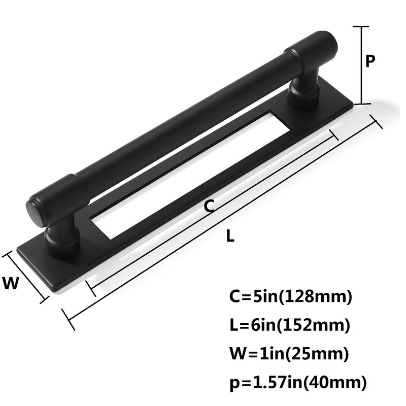 khtumeware 5 Pack 5 inch (128 mm) Center to Center