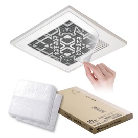 【Amazon.co.jp Exclusive】Toyo Aluminum Eco Products Dust-Catching Filter Approx. 11.8 inches x 11.8 inches, 10-Pack, Ventilation Fan, Just Stick On, Toilet, Bathroom, Simplifies Cleaning, Filter-tan