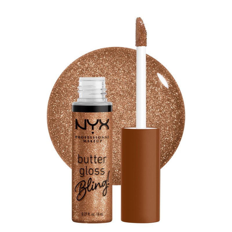 NYX PROFESSIONAL MAKEUP Butter Gloss Bling Lip Gloss, Non Sticky