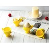Egg Cup Set of 4,Ceramic Cute Chick Egg Cups, Funny