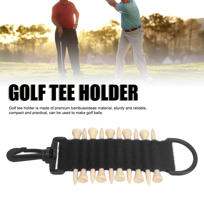 Luqeeg 10 Tees Golf Tee Holder, Golf Ball Holder, Golf