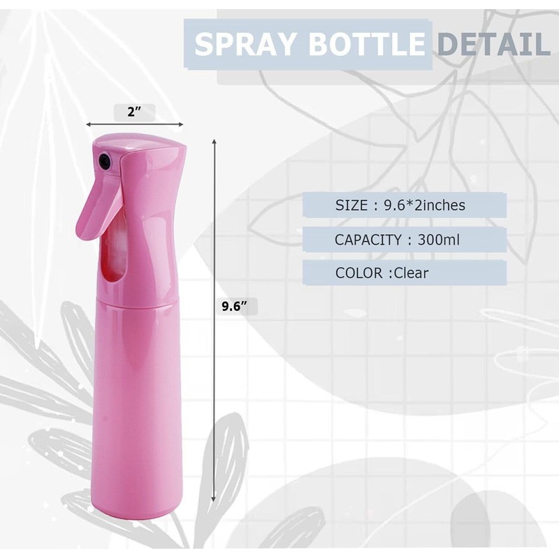 VIGOR PATH Continuous Spray Bottle with Ultra Fine Mist -