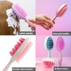 Cepillo de Silicona de Doble Cara para Cabello Húmedo Y