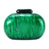 Fecialy Acrylic Clutch Purse for Women Marble Handbags Shell Shape