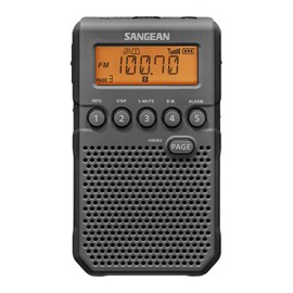 Sangean DT-800BK AM/FM/NOAA Weather Alert Pocket Radio, Black